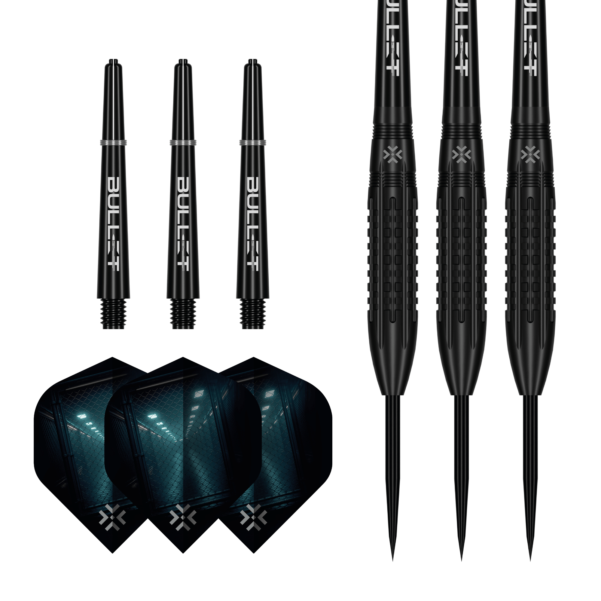 Bullet Cage Steeldarts Packungsinhalt