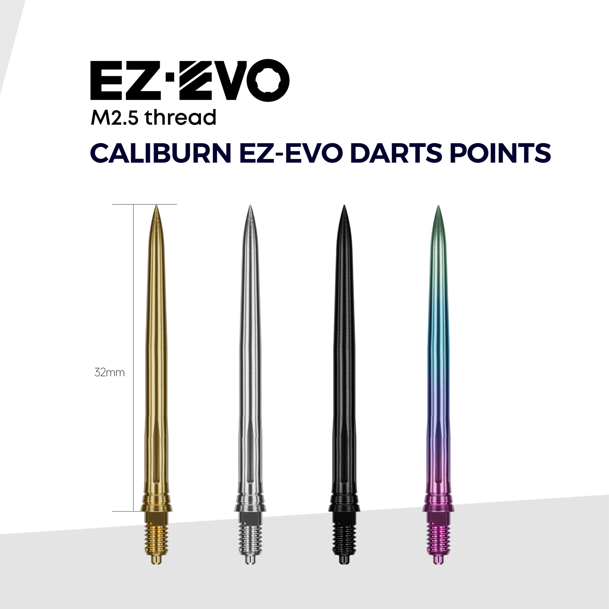 Caliburn EZ-EVO Smooth Spitzen - Rainbow Maße