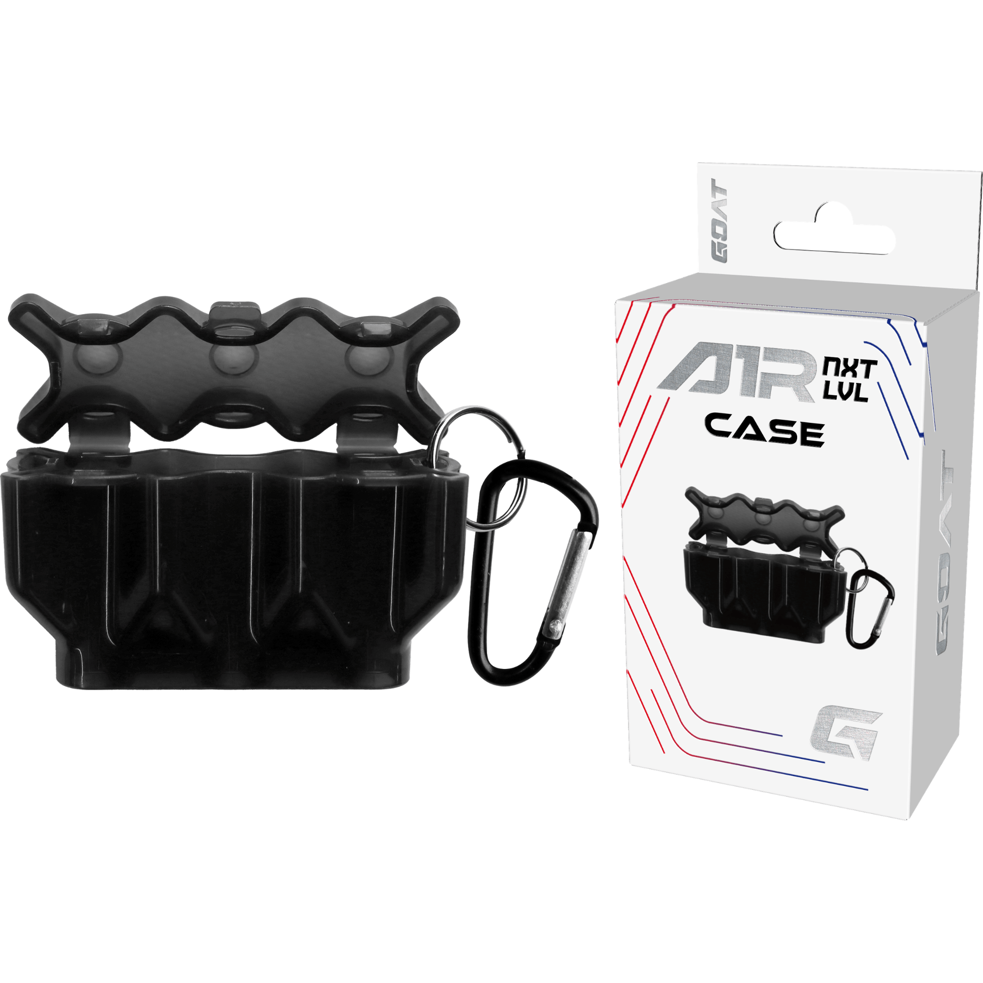 GOAT A1R Case Black und Verpackung