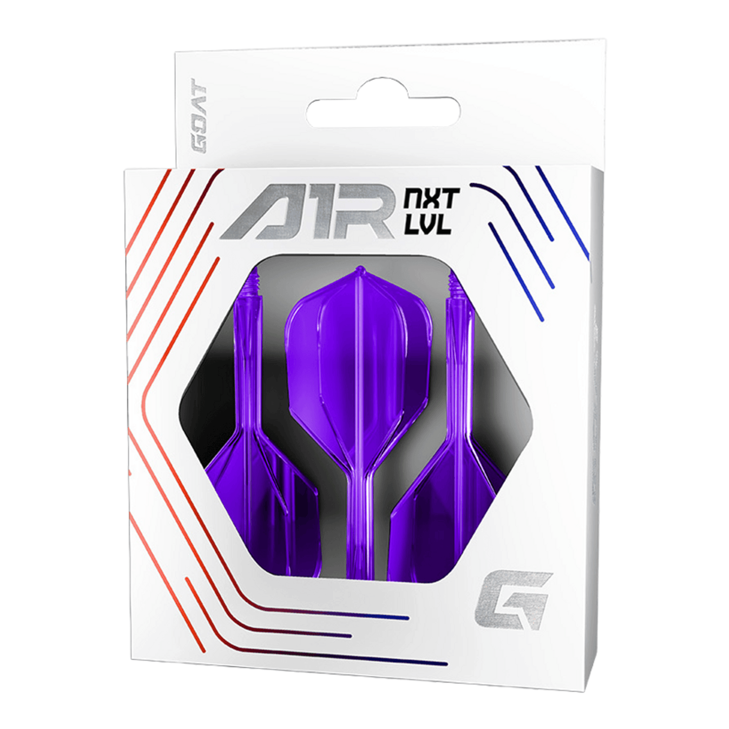 GOAT A1R Flights NO6 - Purple Clear Verpackung