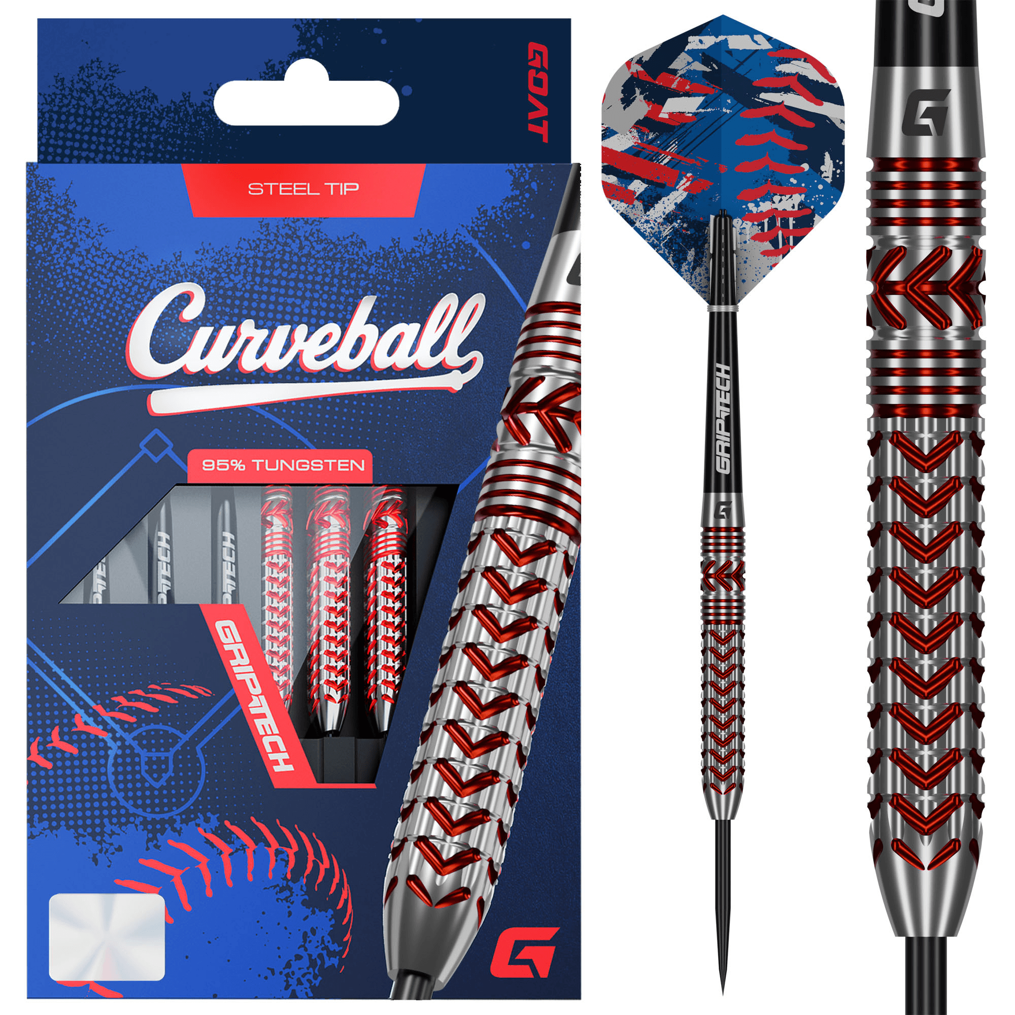 GOAT Curveball Steeldarts Verpackung