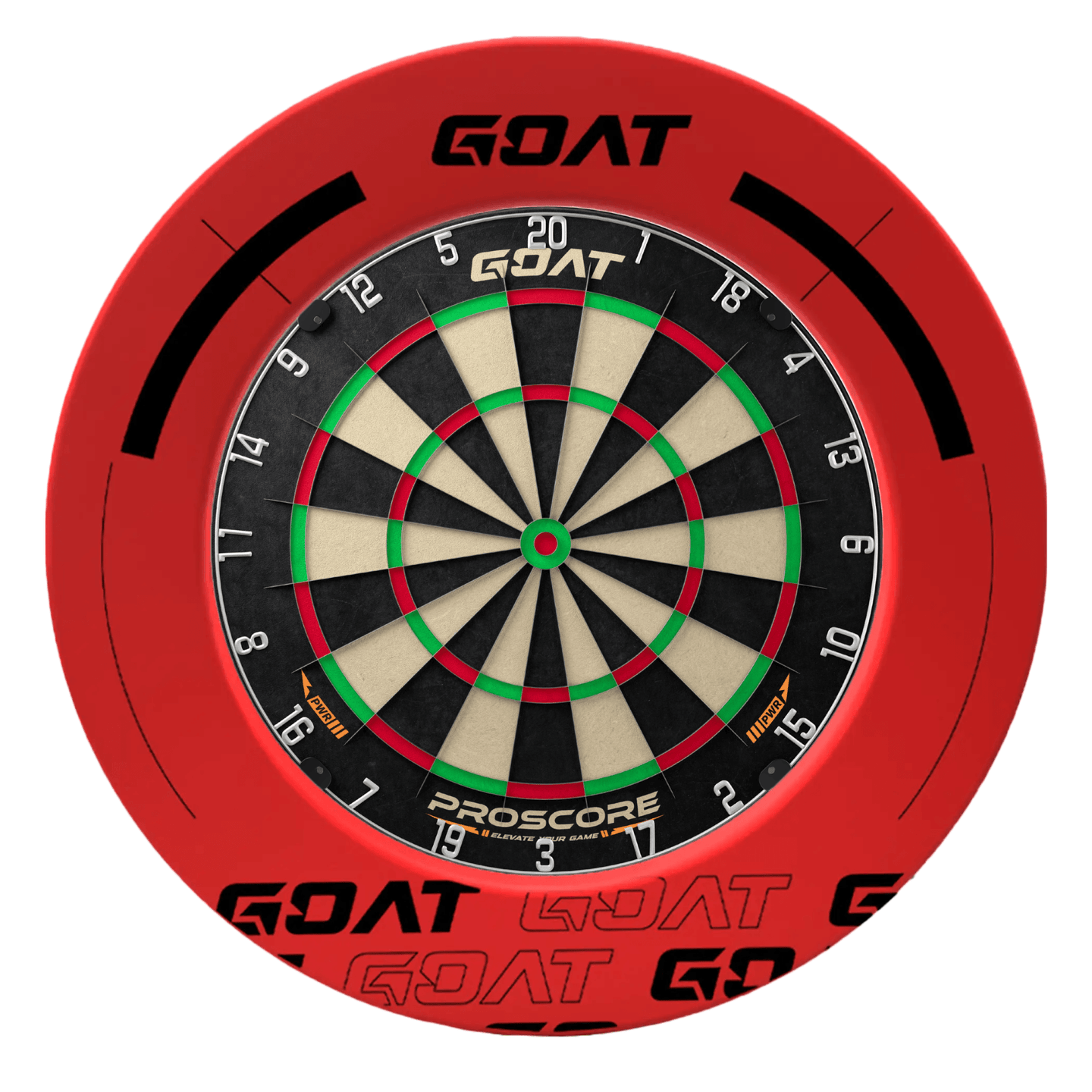 GOAT Defender 3 Red Dartboard Surround und Board