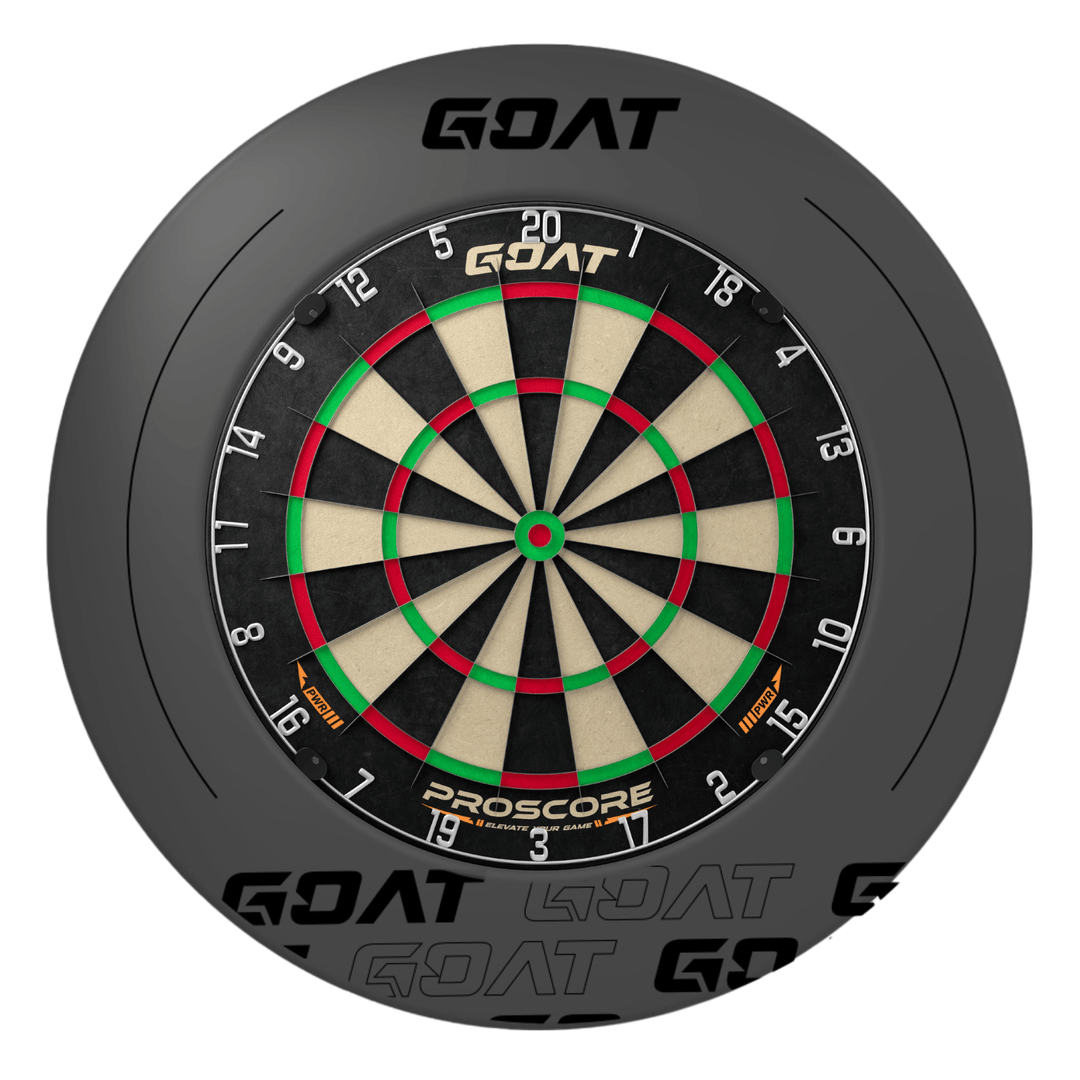 GOAT Defender 5 Anthracite Dartboard Surround und Board
