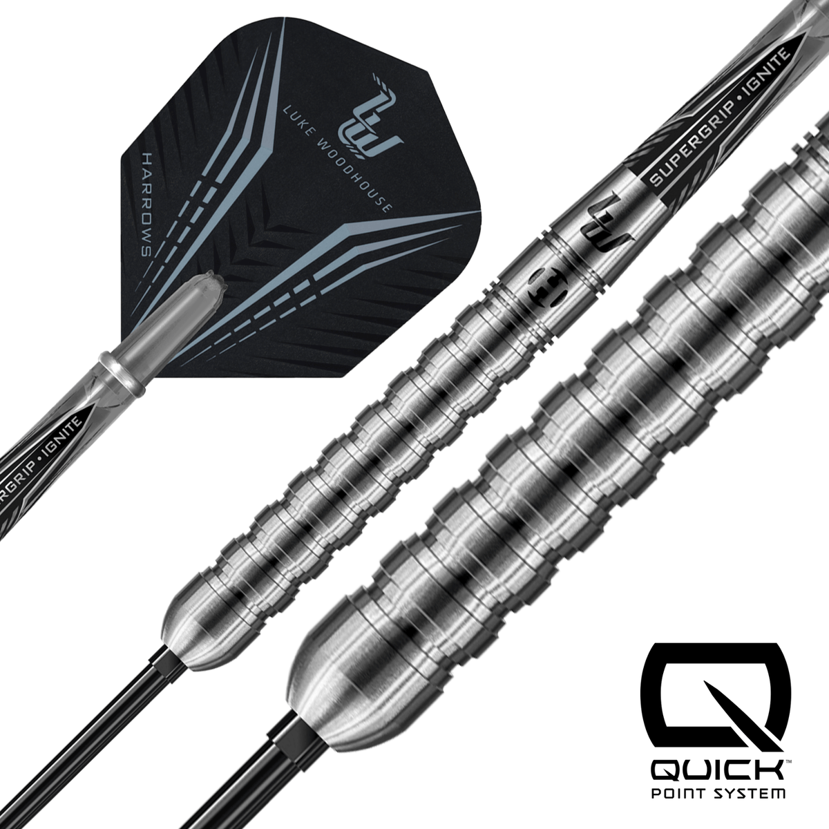 Harrows Luke Woodhouse Quick Point Steeldarts Details Barrel