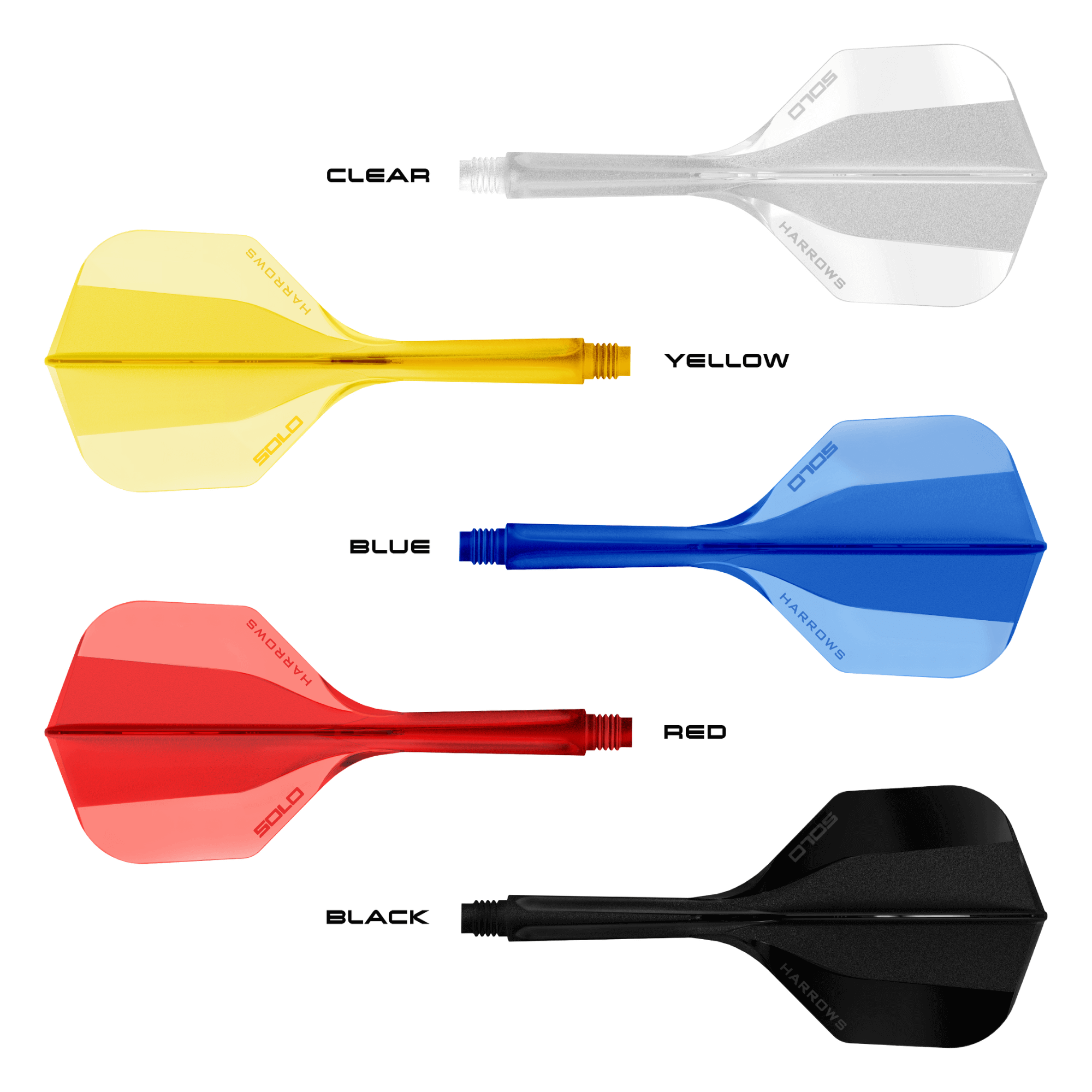 Harrows Solo Integrated Flight System Clear - NO6 Farbpalette