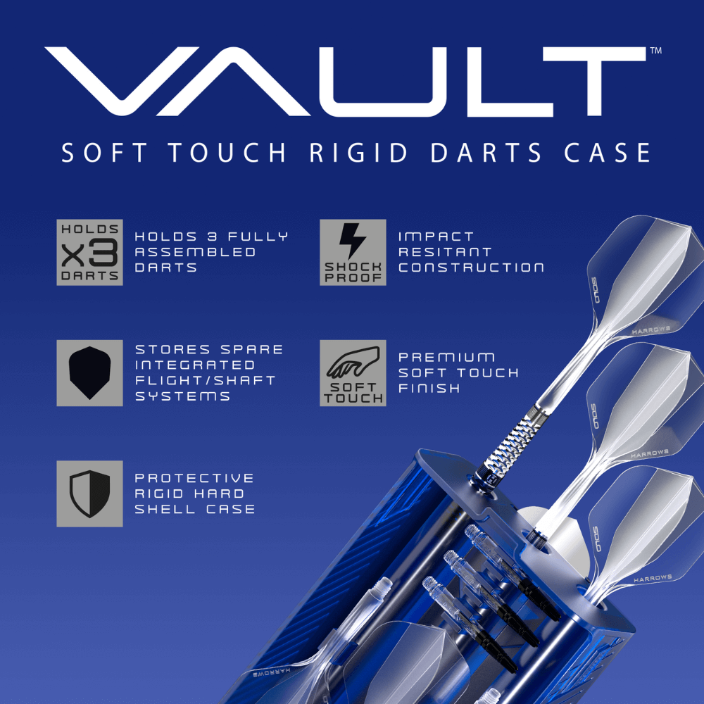 Harrows Vault Dartcase Clear Details
