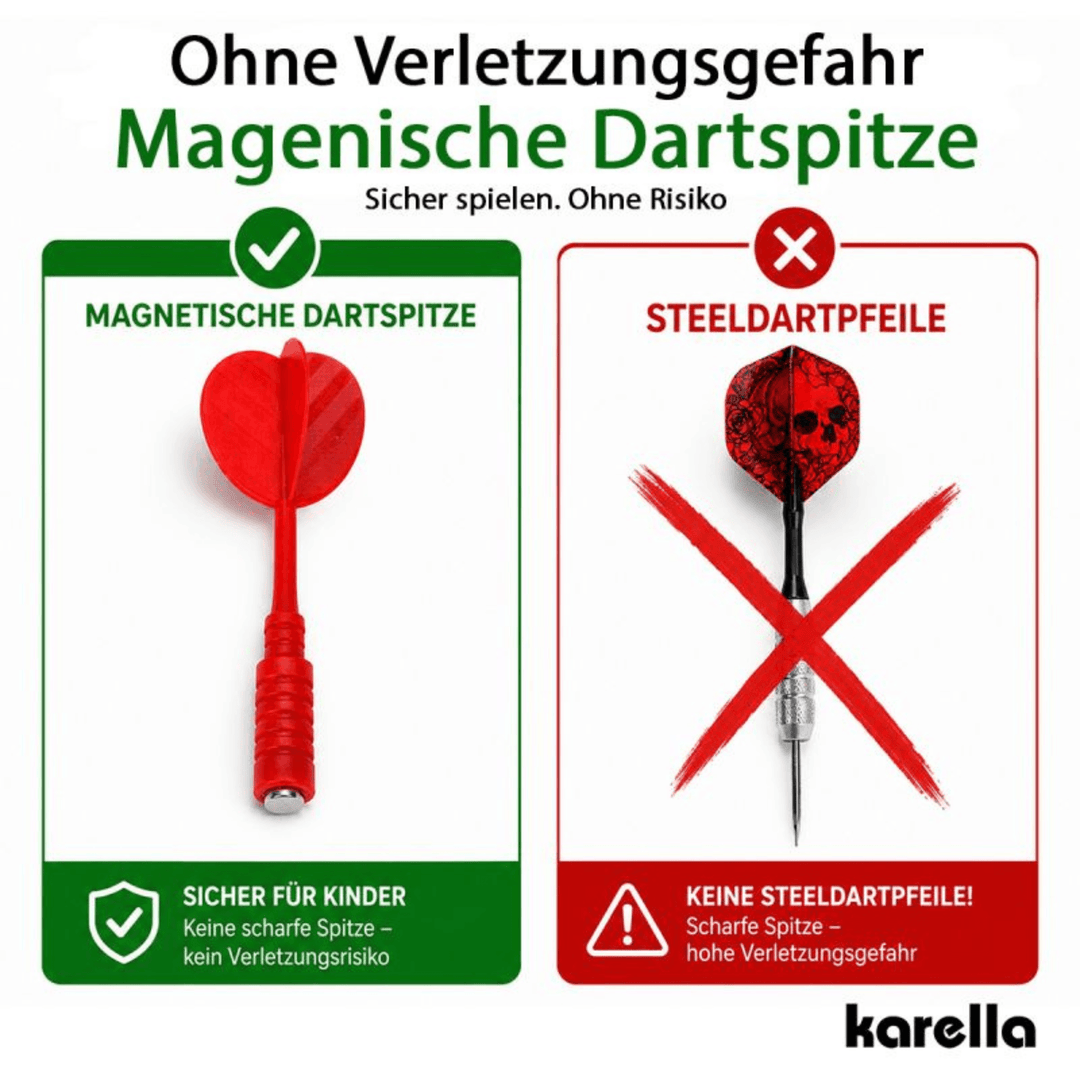 Karella Magnet Dartboard Family Unterschied zwischen Darts