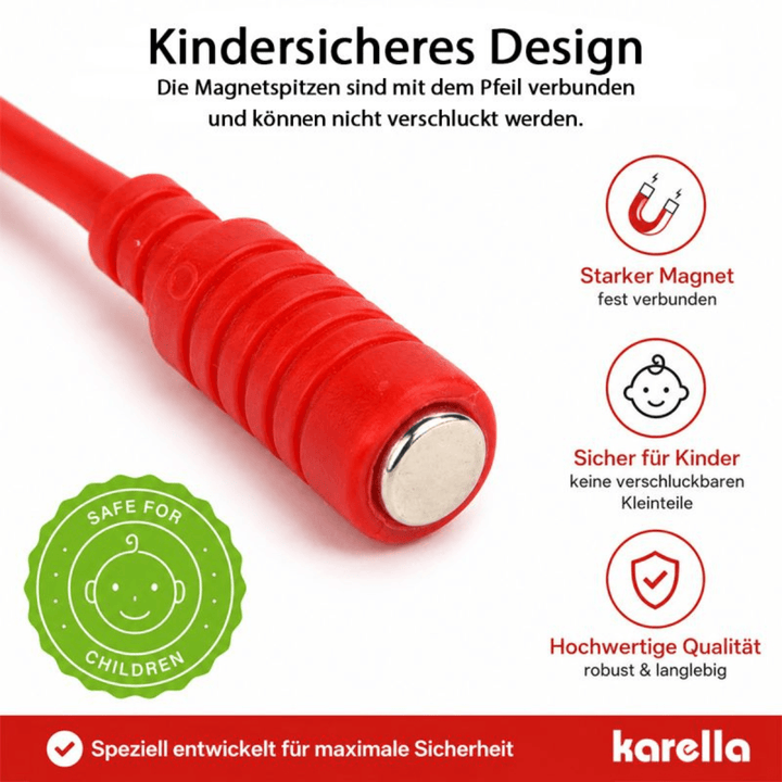 Karella Magnet Dartpfeile - gelb Detail Dart