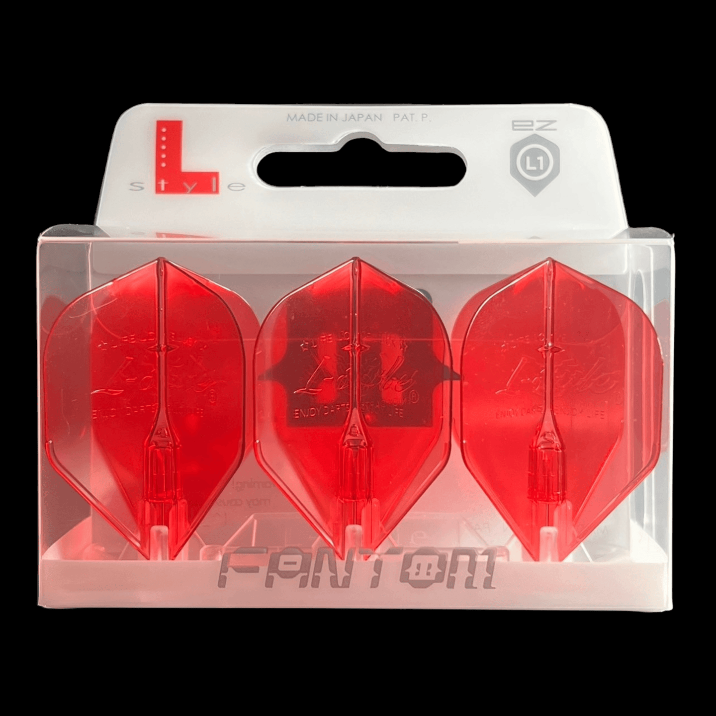 L-Style L1EZ Fantom Red Flights Verpackung