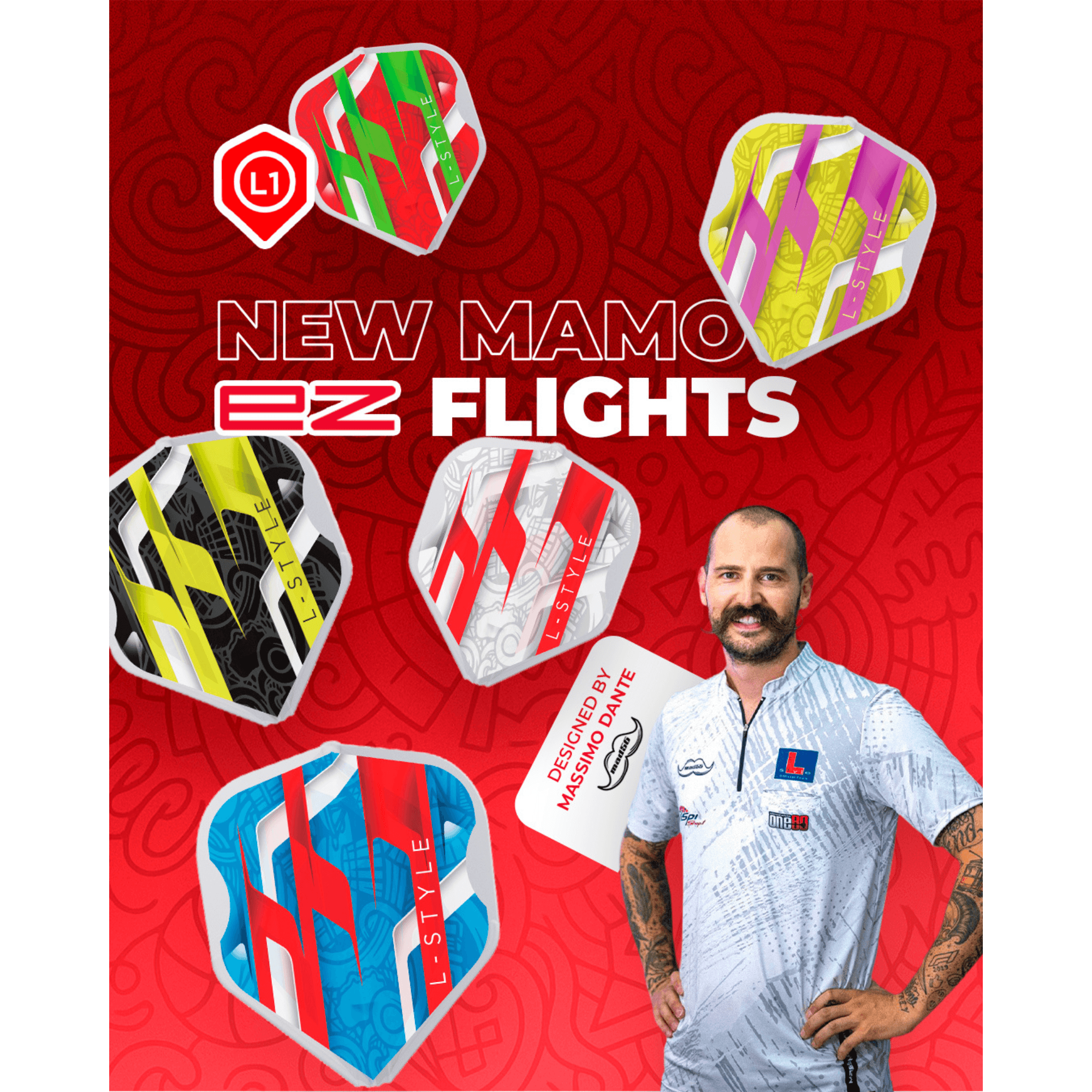 L-Style L1EZ Mamo Series Red Flights Farben