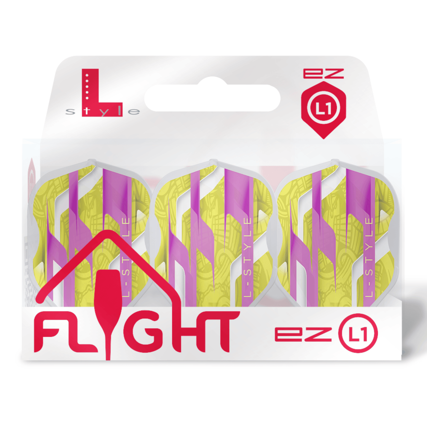 L-Style L1EZ Mamo Series Yellow Flights Verpackung