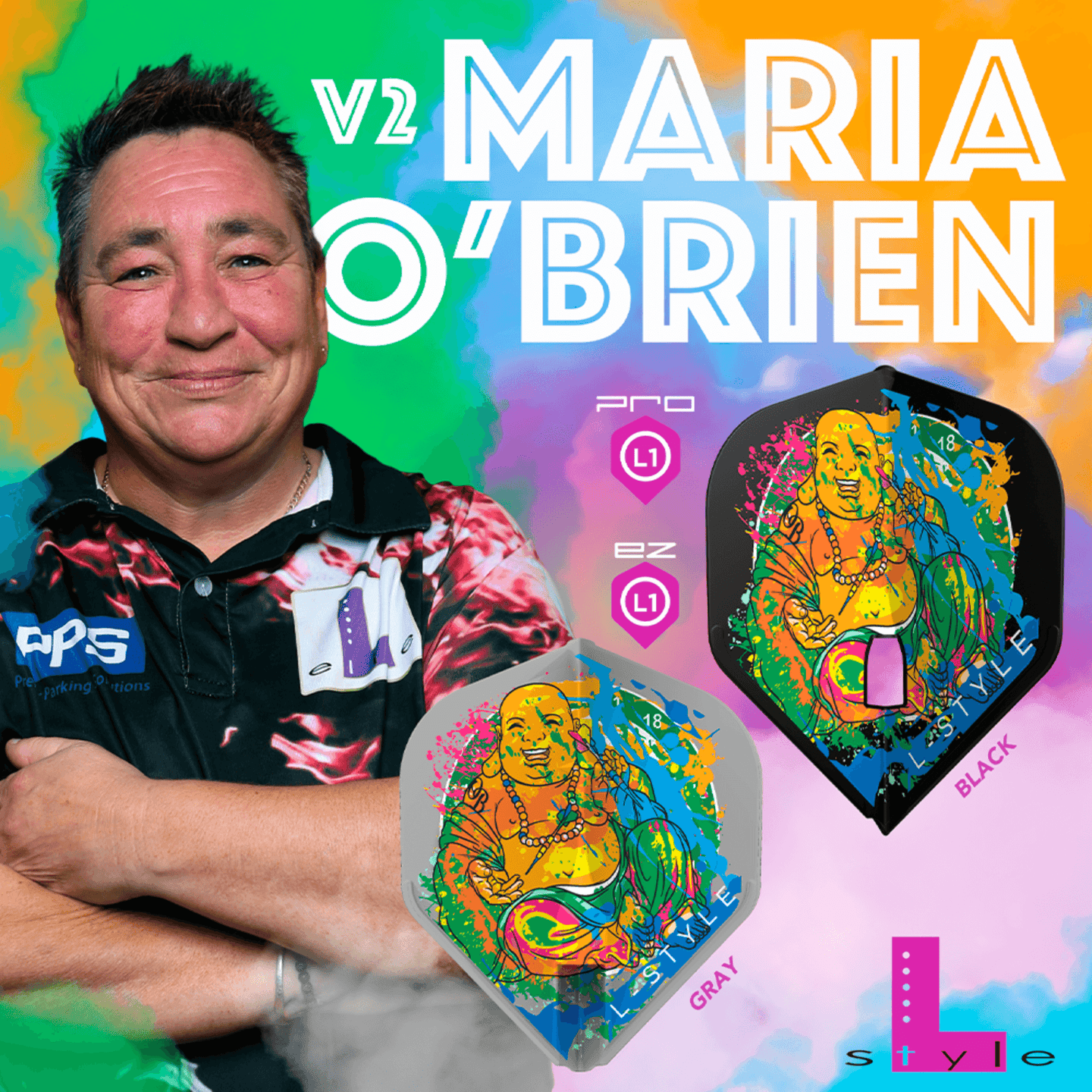 L-Style L1EZ Maria O Brien V2 Grey Flights Player