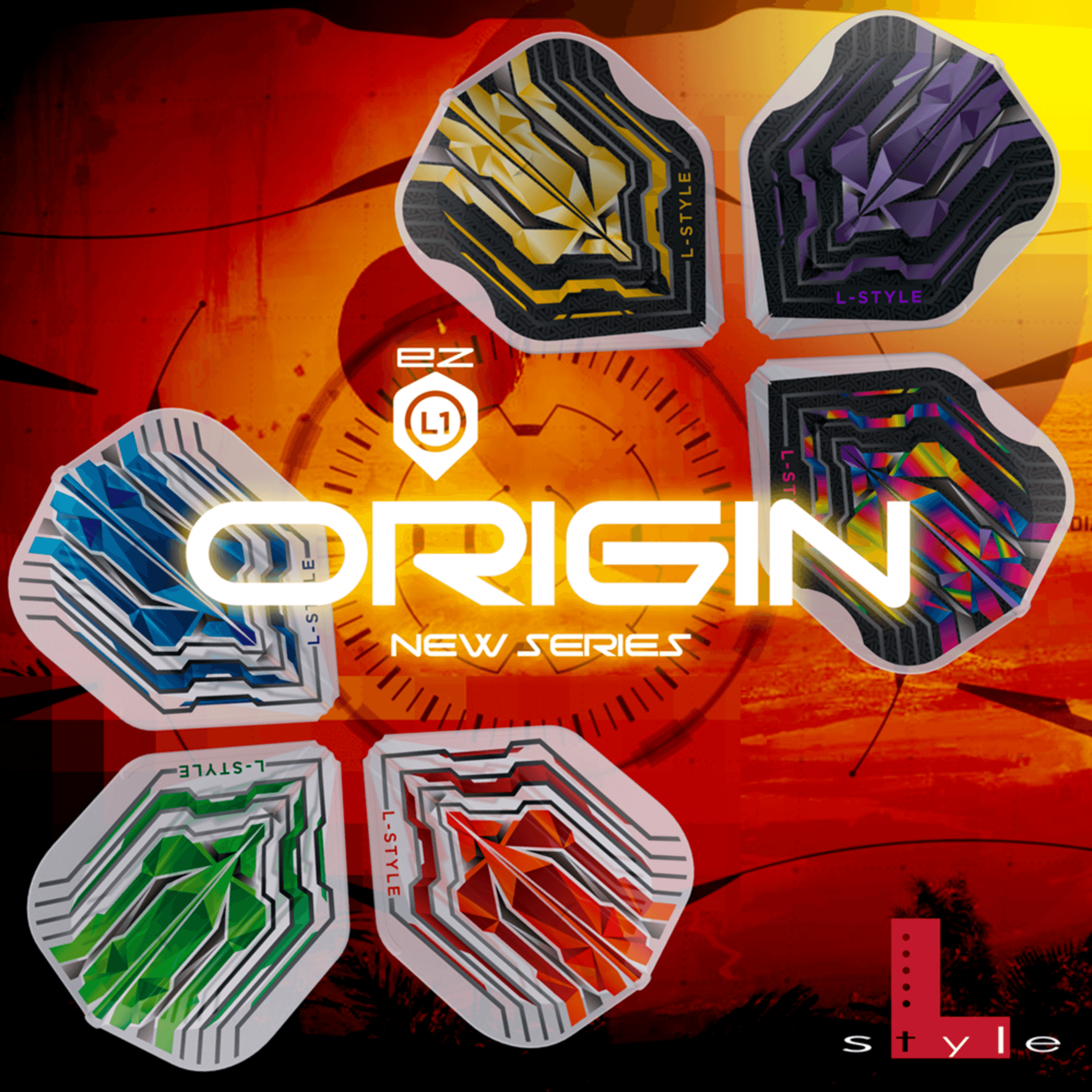 L-Style L1EZ Origin Series Red Flights Farben