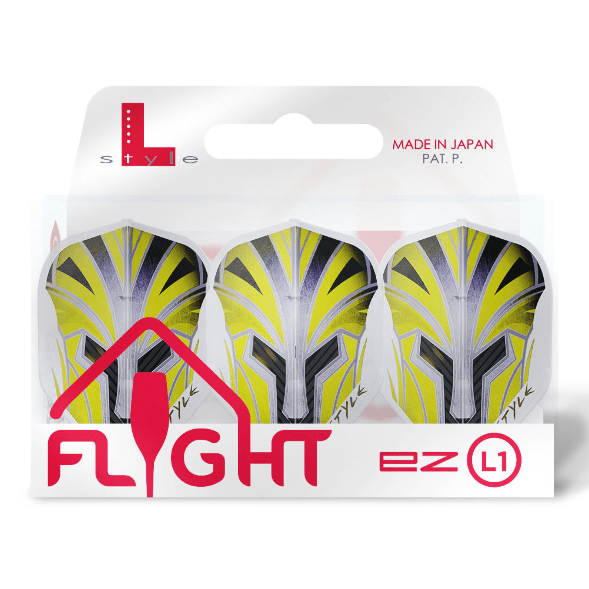 L-Style L1EZ Prime Series Yellow Flights Verpackung