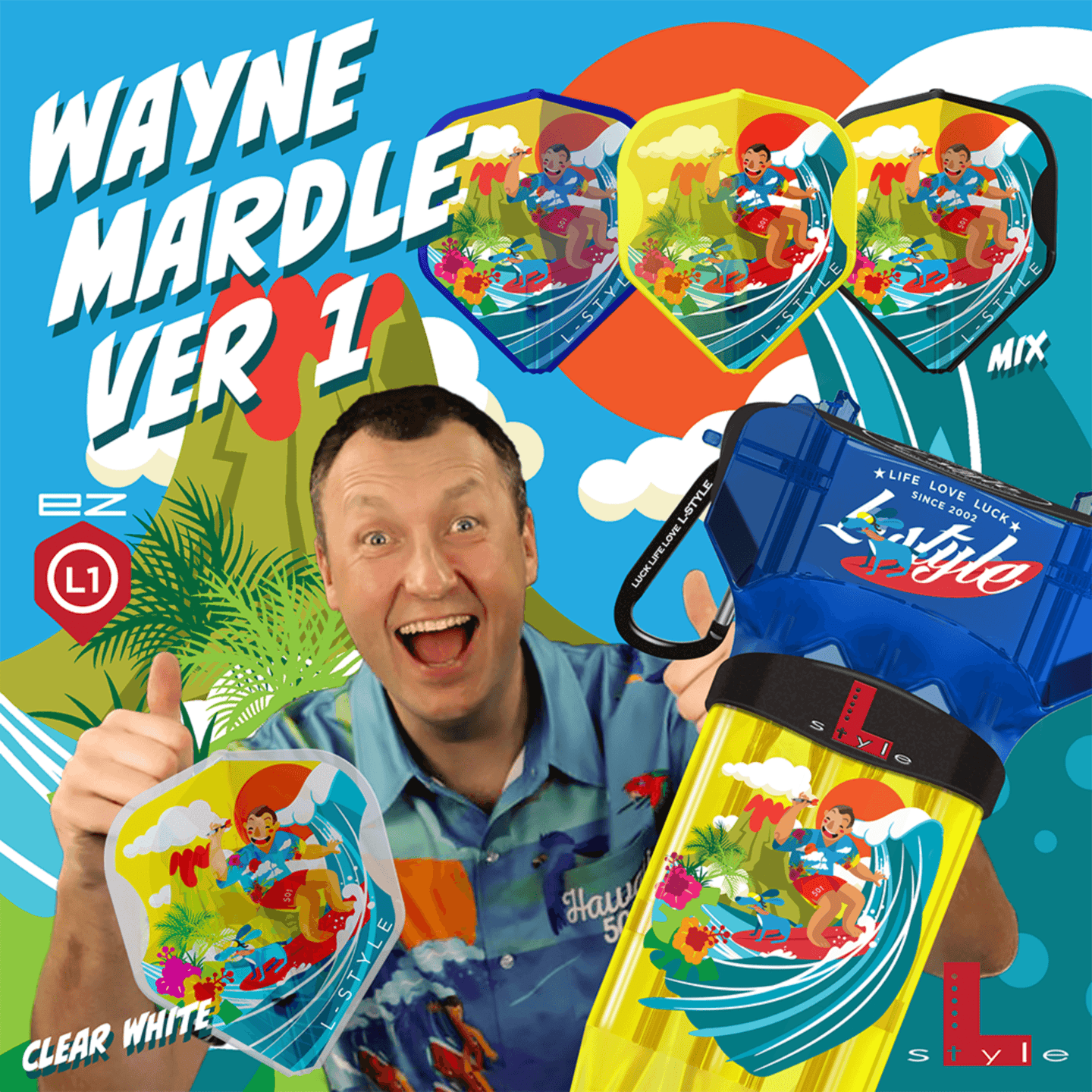 L-Style L1EZ Wayne Mardle A Clear Flights Player