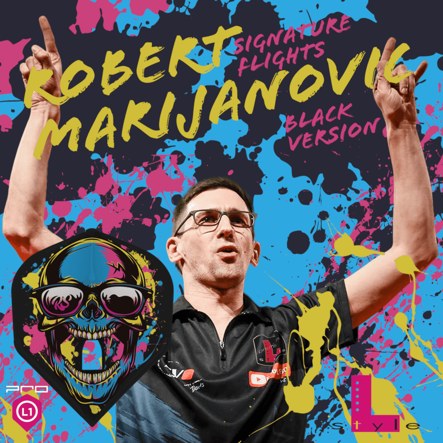 L-Style L1PRO Marijanovic V1 Black Flights Player