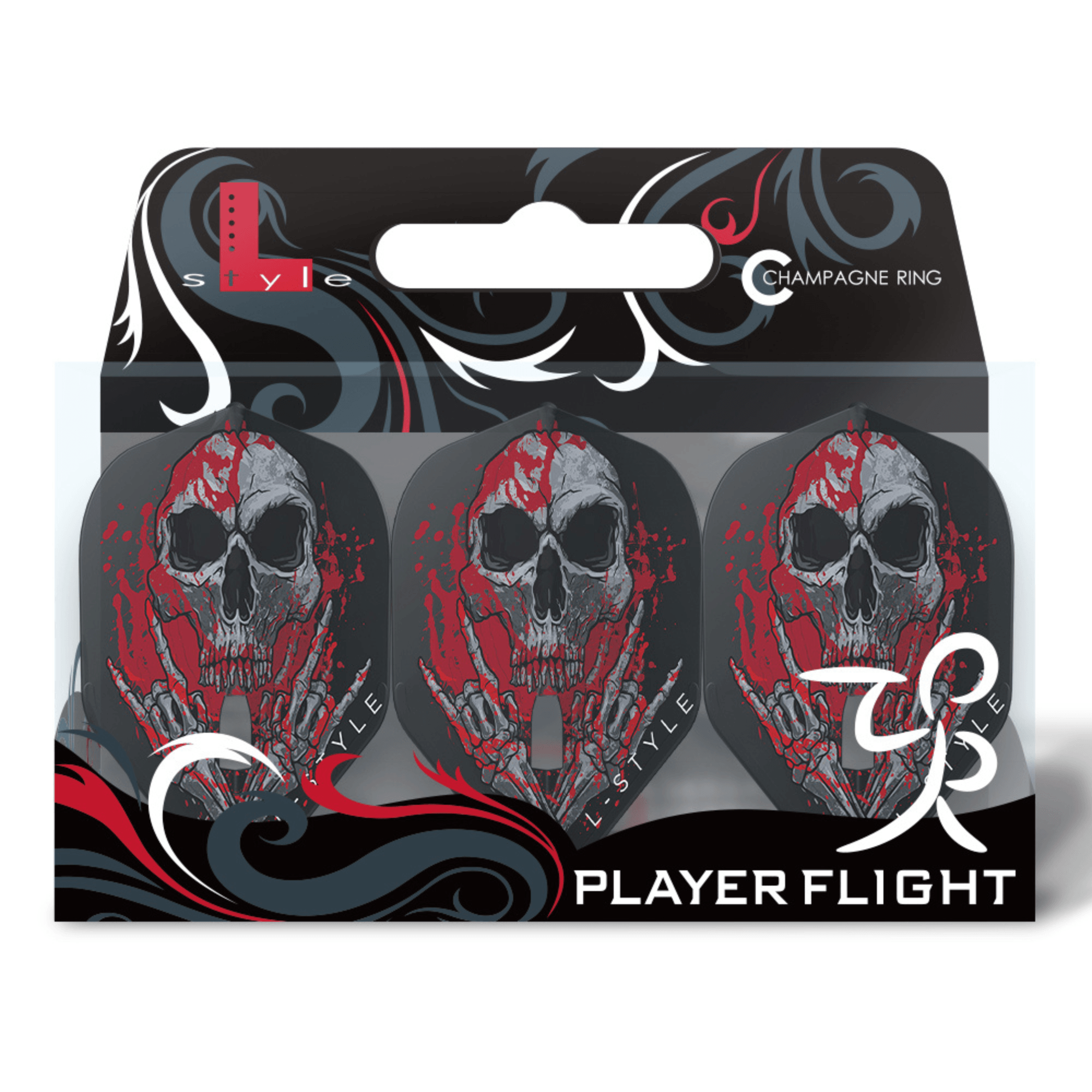 L-Style L1PRO Ryan Searle V3 Clear Black Flights Verpackung