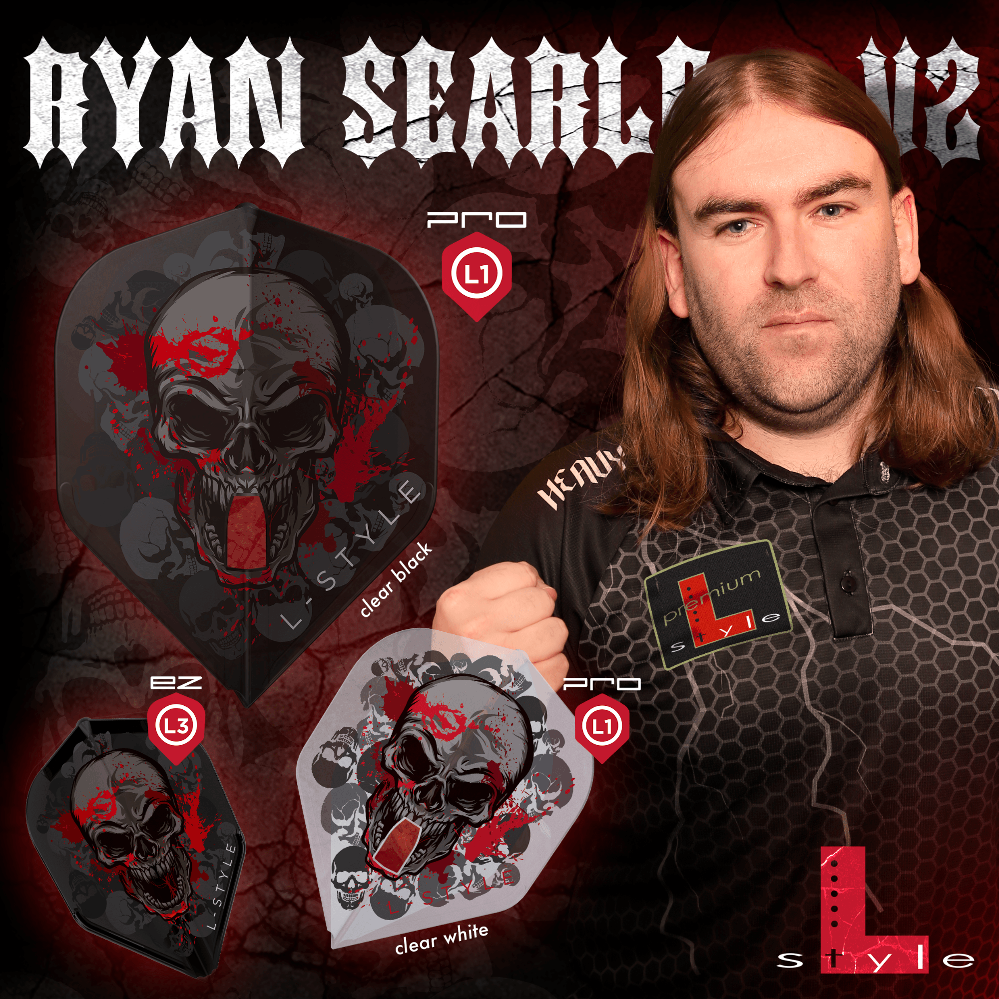 L-Style L3EZ Ryan Searle V2 Black Flights Player