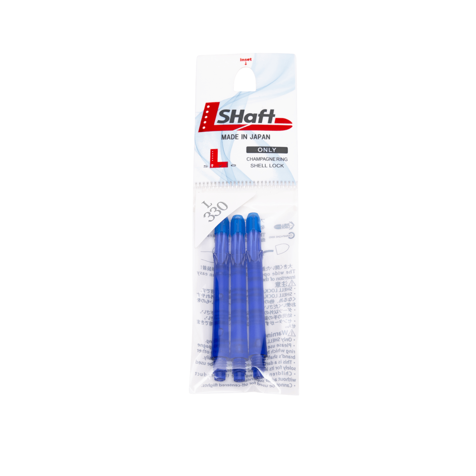 L-Style Locked Straight L-Shafts - Blau Verpackung