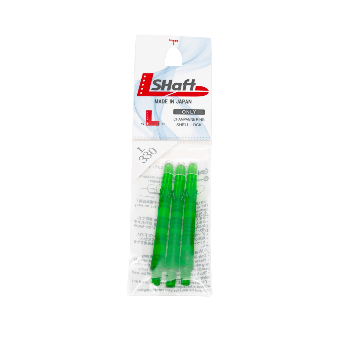 L-Style Locked Straight L-Shafts - Grün Verpackung