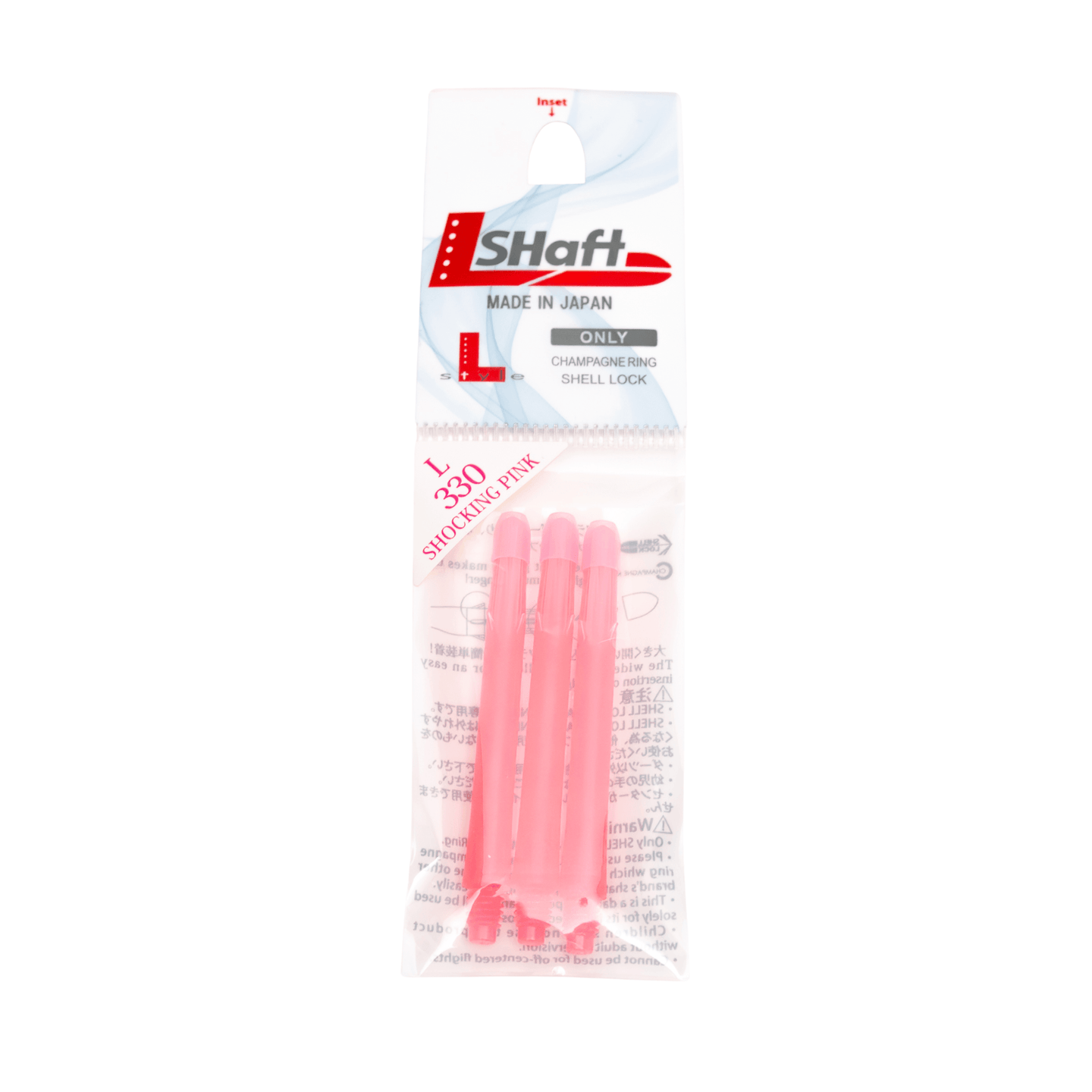 L-Style Locked Straight L-Shafts - Pink Verpackung