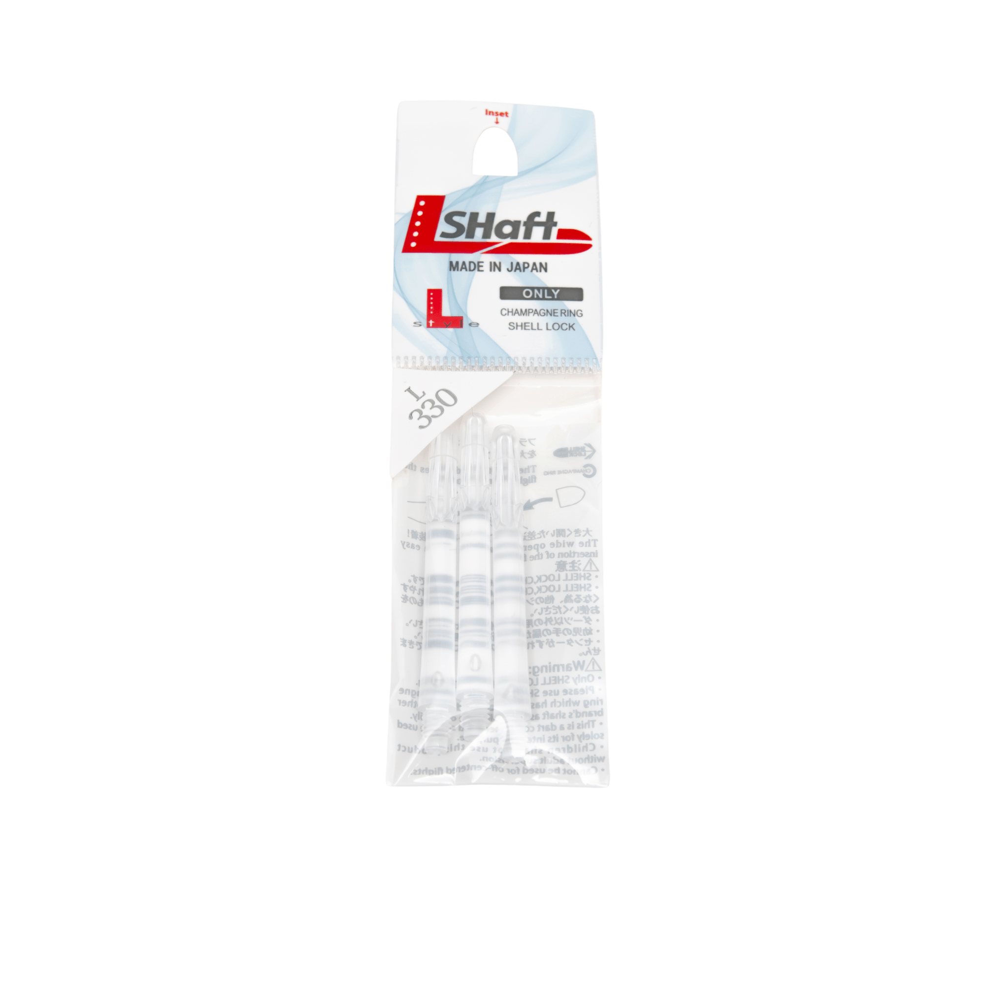 L-Style Locked Straight L-Shafts - Transparent Verpackung