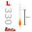 L-Style Two Tone L-Shafts - OrangeTransparent Verpackung