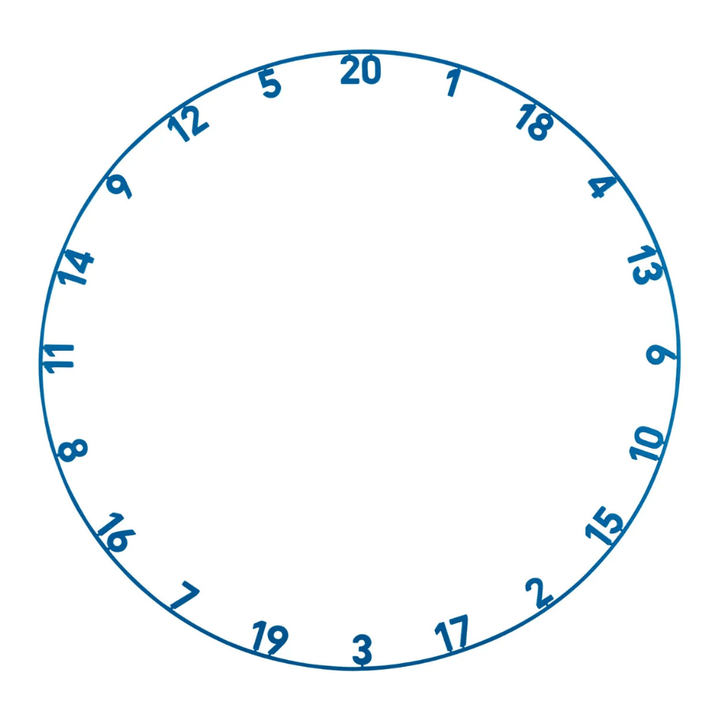 Precise180 Zahlenring Arctic Blue