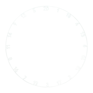 Precise180 Zahlenring Classic White
