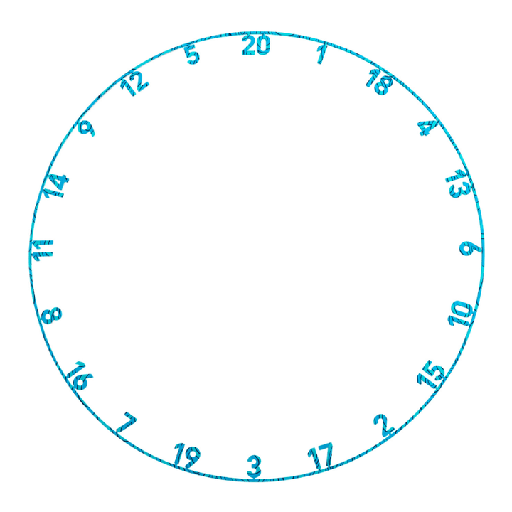 Precise180 Zahlenring Element Water