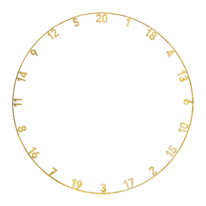 Precise180 Zahlenring Gold