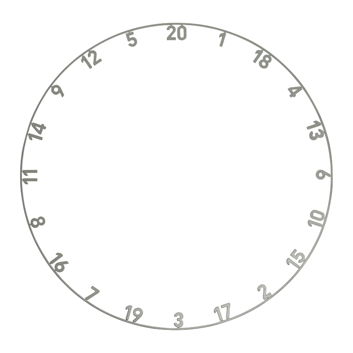 Precise180 Zahlenring Nordic Grey