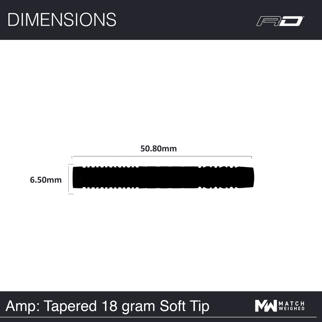 Red Dragon Amp Tapered Softdarts Maße