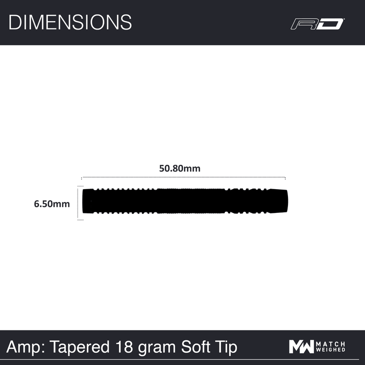 Red Dragon Amp Tapered Softdarts Maße
