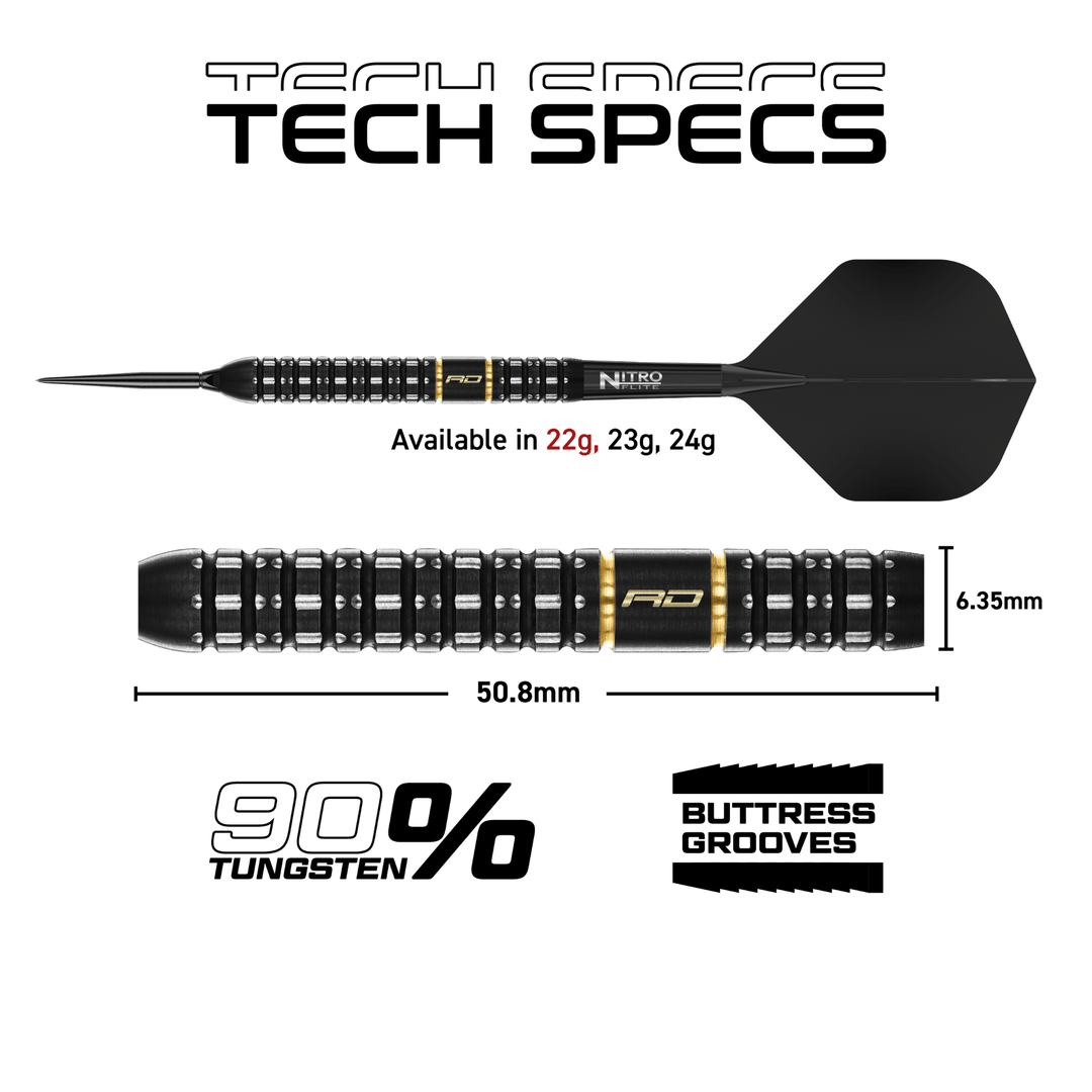 Red Dragon Ascend Parallel Switch Point Steeldarts Maße 22g