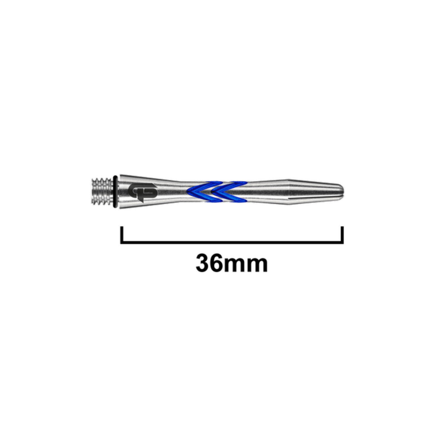 Red Dragon Gerwyn Price V-Groove Blue Aluminium Shafts Länge 36mm