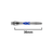 Red Dragon Gerwyn Price V-Groove Blue Aluminium Shafts Länge 36mm