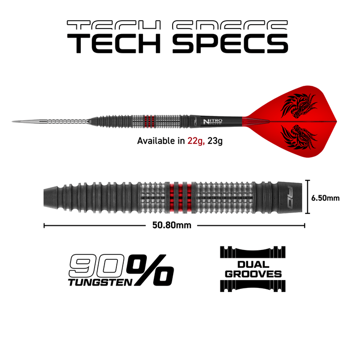 Red Dragon Jonny Clayton Hiraeth Switch Point Steeldarts Maße 22g