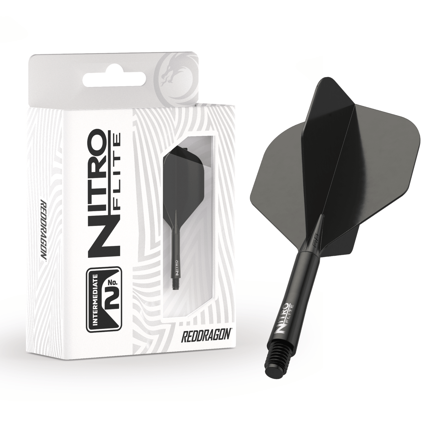 Red Dragon Nitro Flite System Black & Black Verpackung
