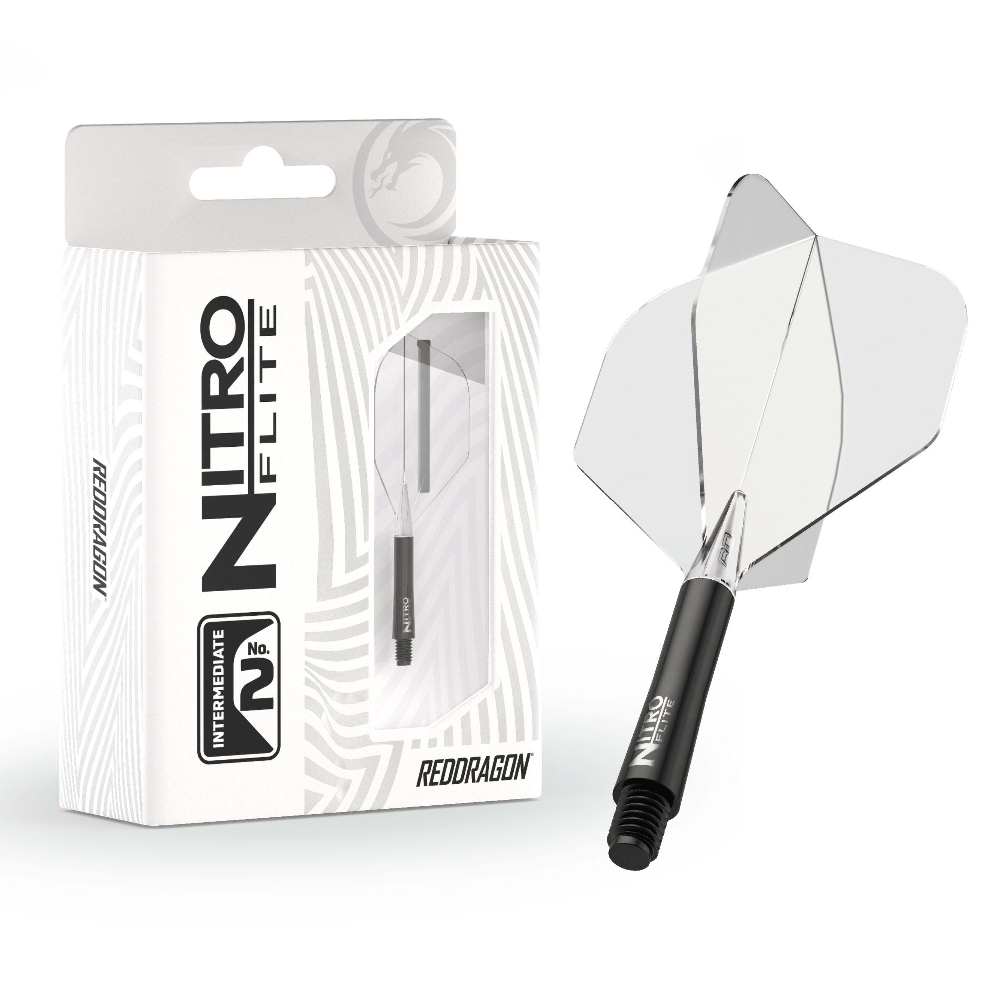 Red Dragon Nitro Flite System Black & Clear Verpackung