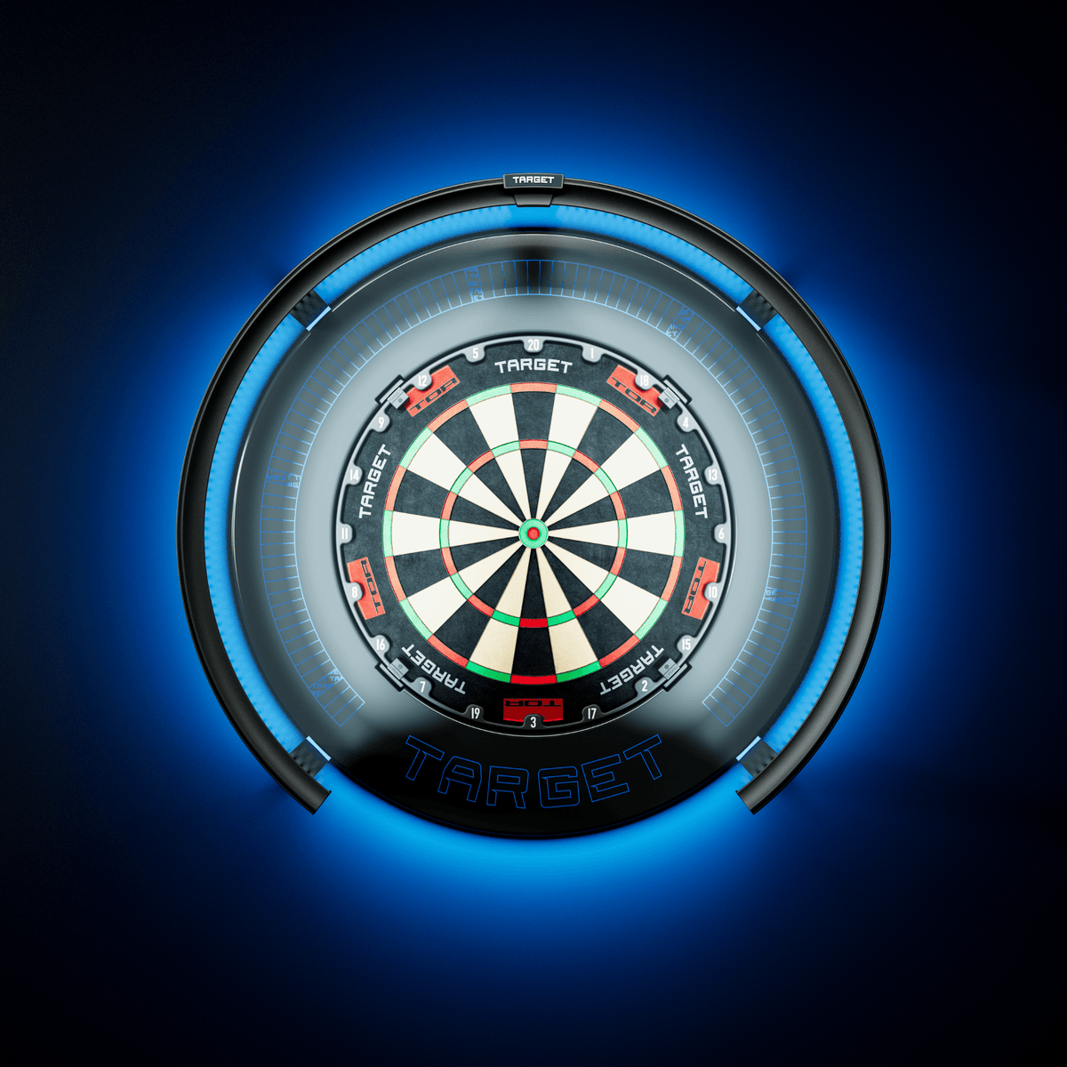 Target Corona Vision 2 LED Dartboard Beleuchtung Anwendung