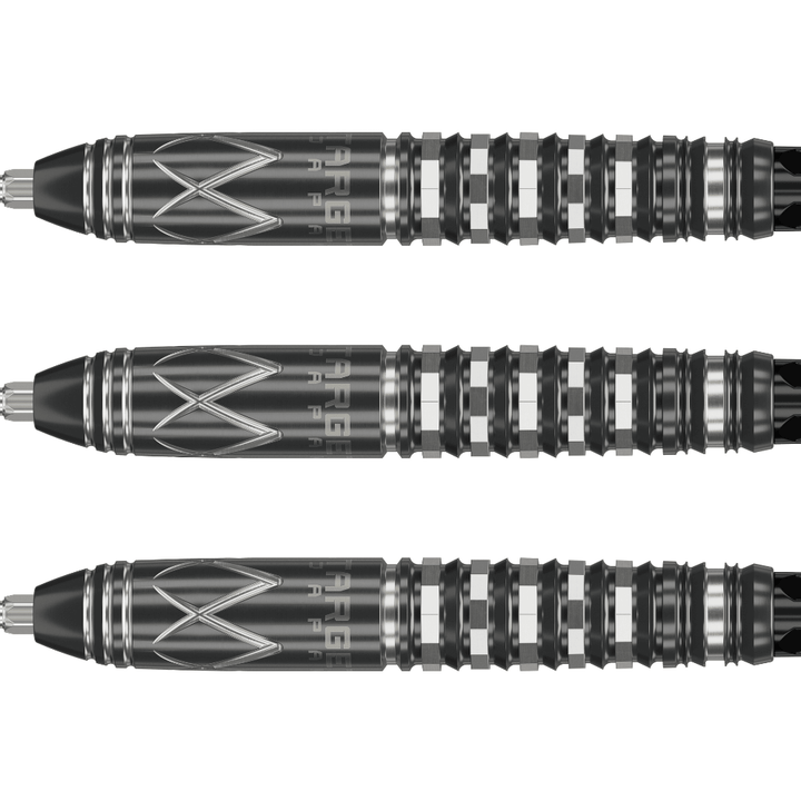 Target Japan Black Marque Chaos Swiss Point Steeldarts Detail