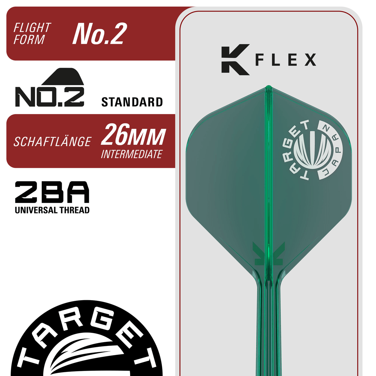 Target Japan Tung Suk Prime Series Zenith Gen 2.5 Swiss Point Steeldarts Details K-Flex