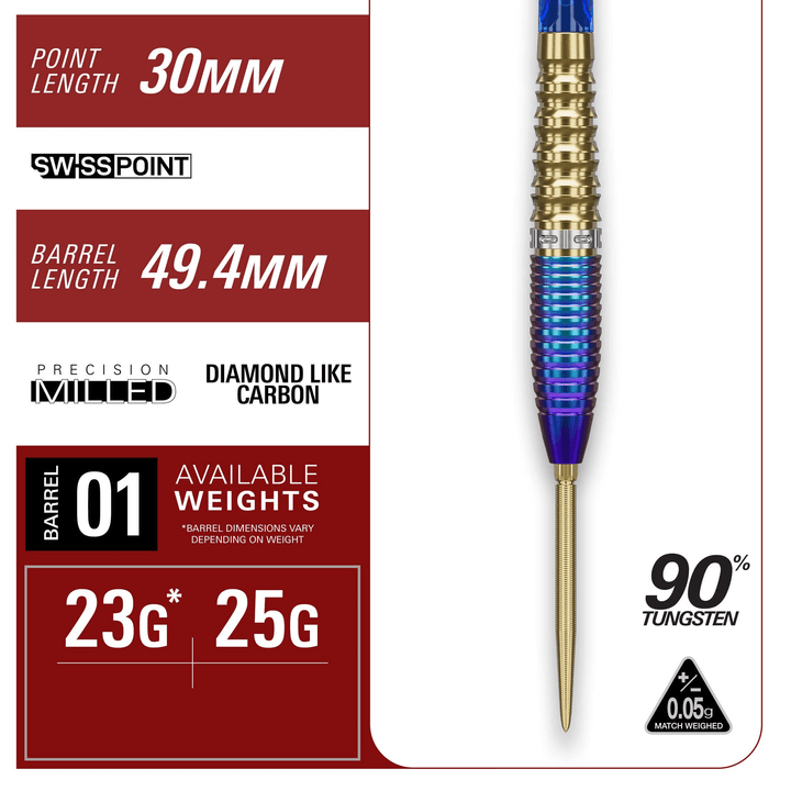 Target Japan Tung Suk Prime Series Zenith Gen 2 Swiss Point Steeldarts 25g