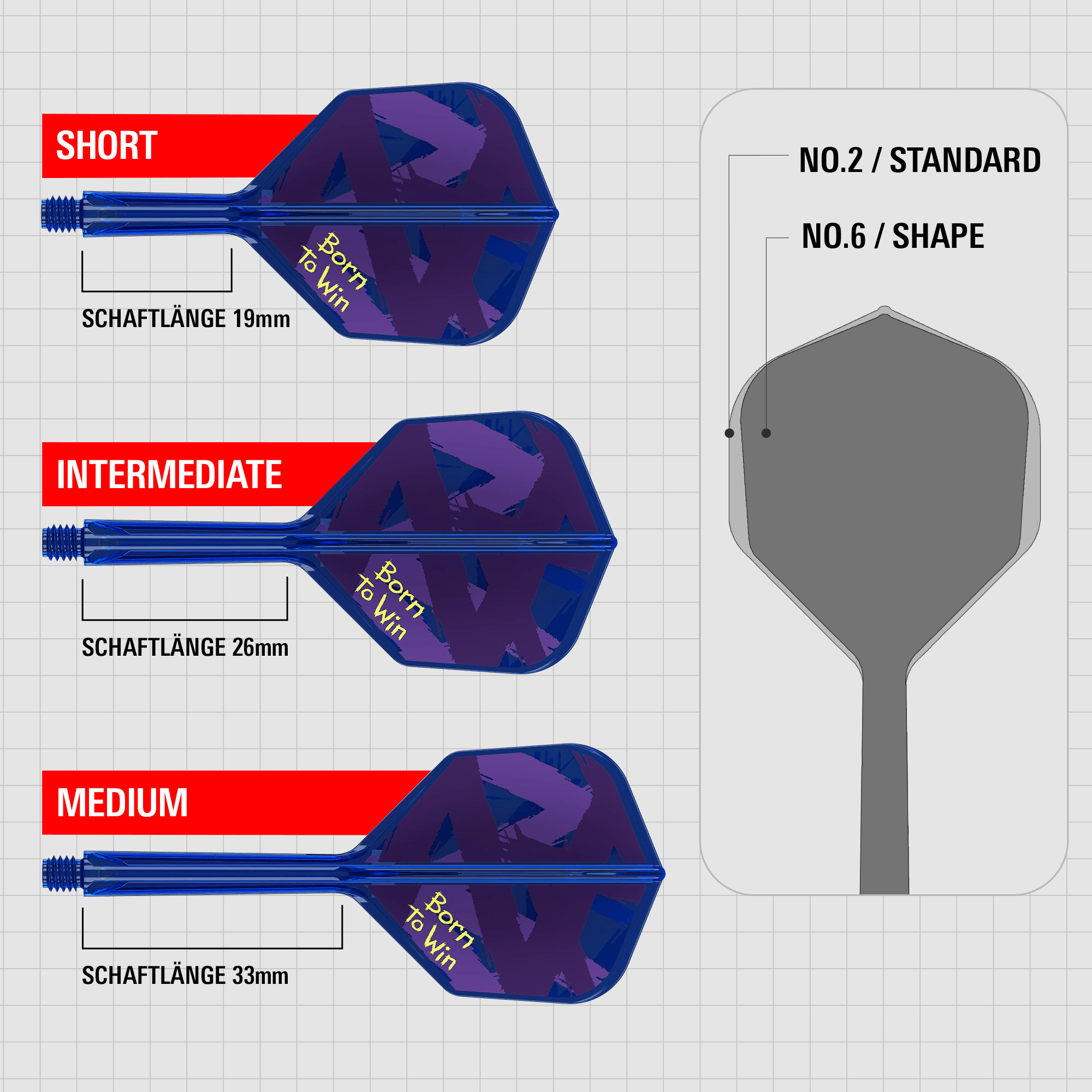 Target K-Flex Luke Littler Born To Win World Champion NO6 Masse Shaft