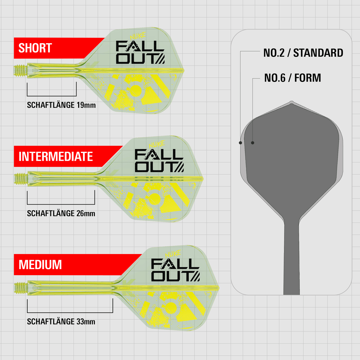 Target K-Flex Luke Littler Fallout NO6 Maße Shafts