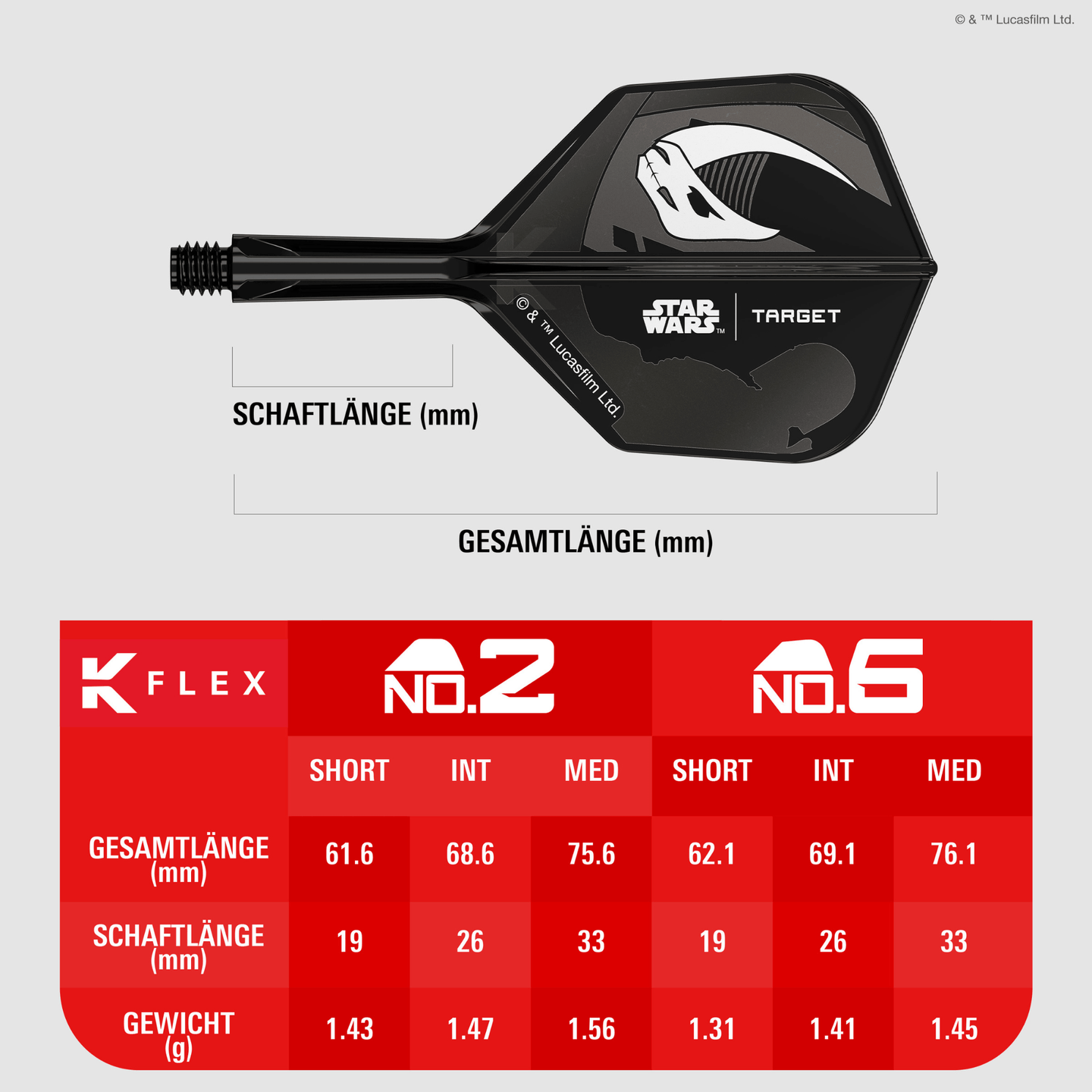 Target K-Flex Mandalorian NO6 (6 Stück) Details Größen