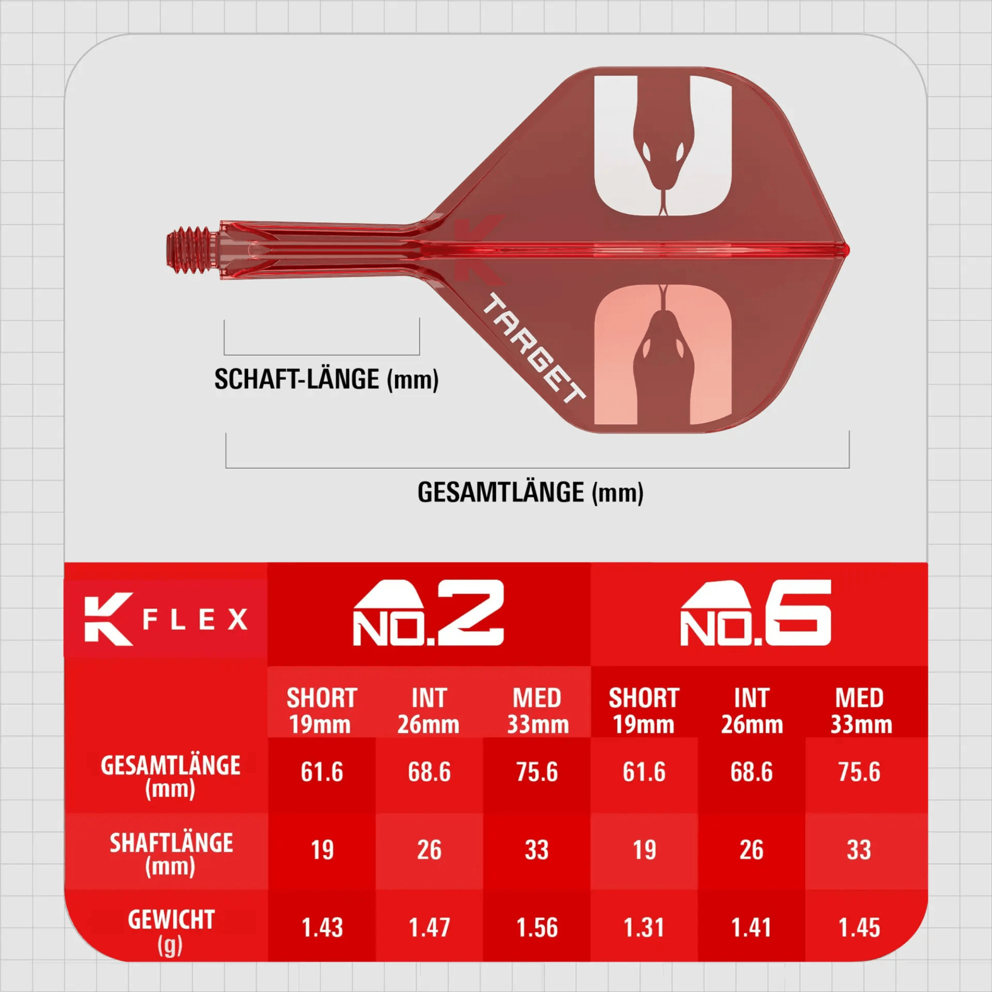 Target K-Flex Nathan Aspinall NO2 RED Größen