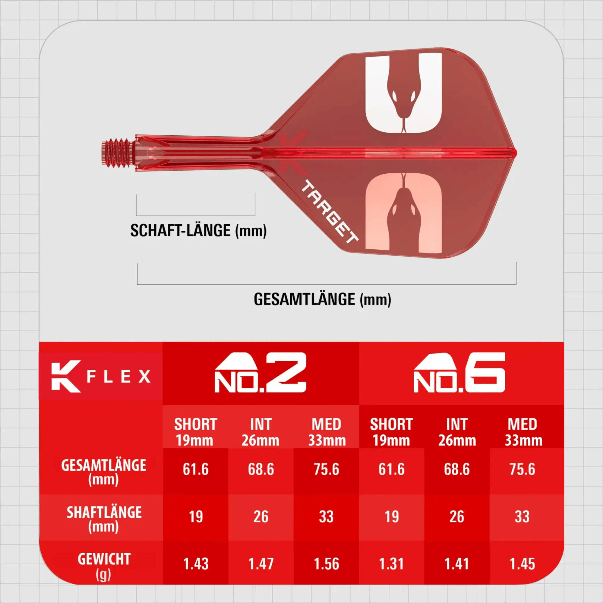 Target K-Flex Nathan Aspinall NO6 RED Größen