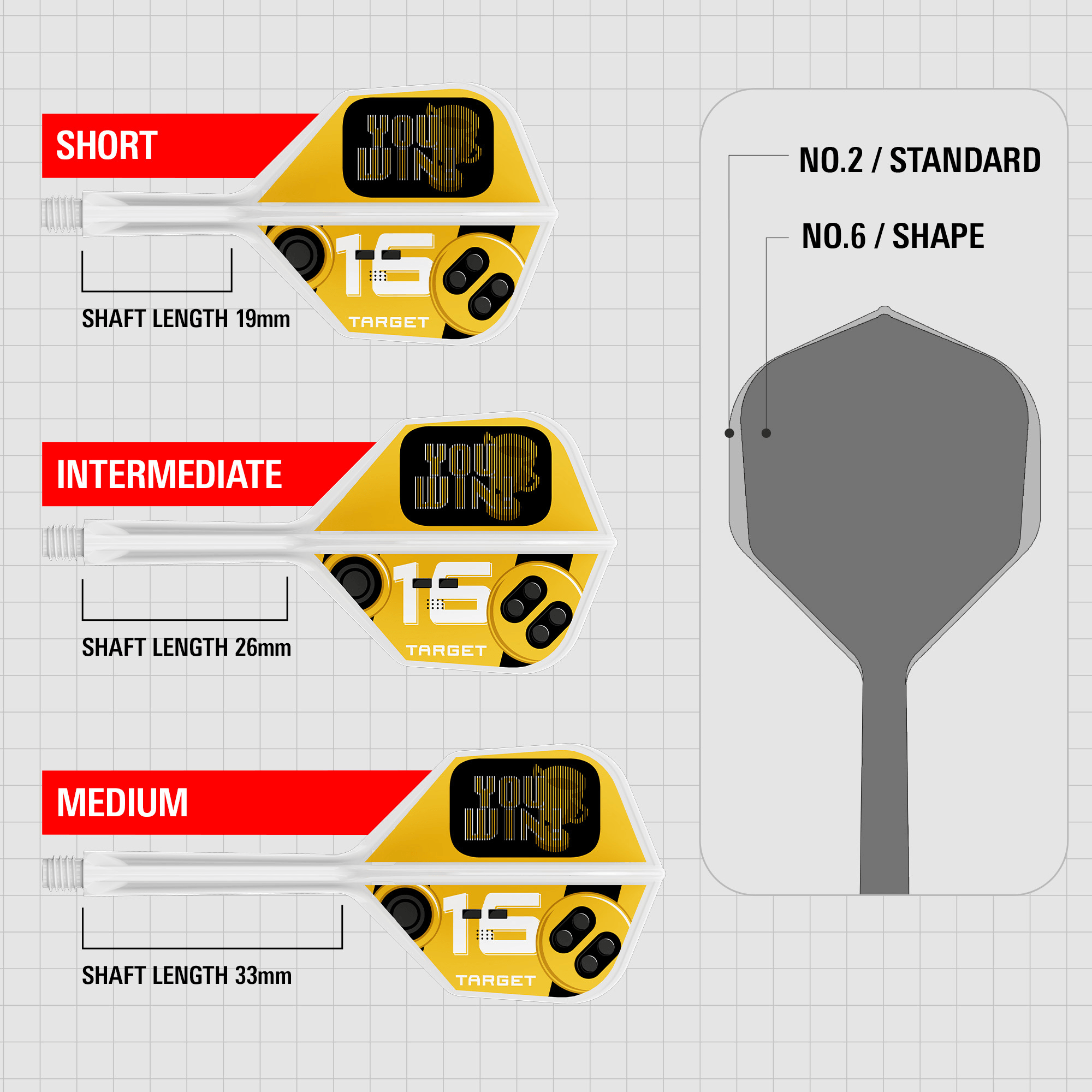 Target K-Flex You Win NO6 Maße Shaft